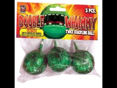 Load and play video in Gallery viewer, Double Whammy Jumbo Crackling Balls (3 pieces)
